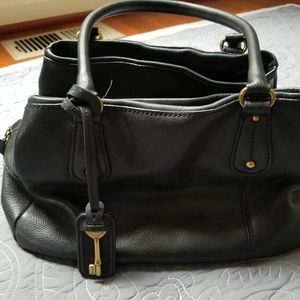 Vintage Fossil Satchel Leather Bag